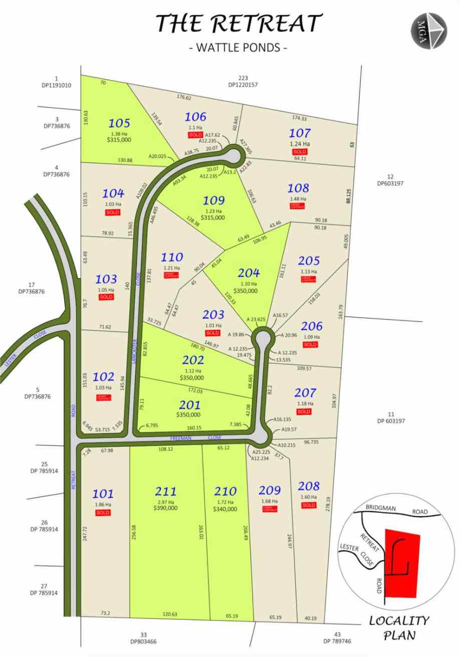 [Land for Sale] The Retreat Estate, Wattle Ponds OpenLot